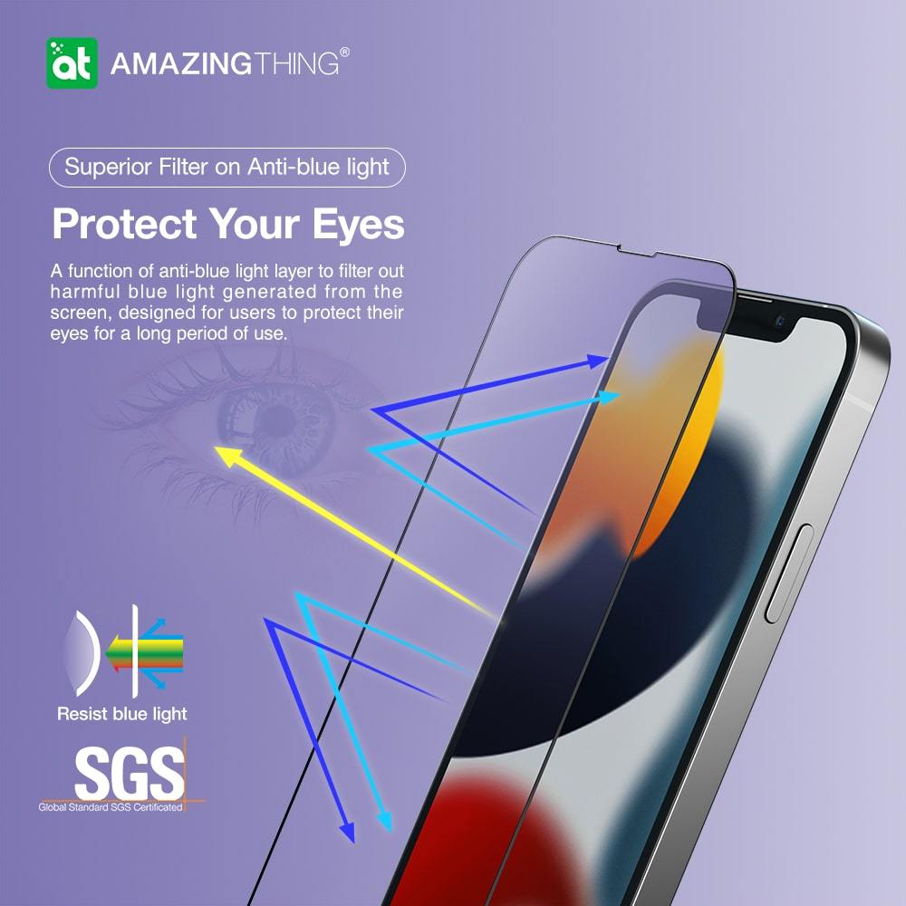 2.75D Fully Covered Radix Anti Blue Light Tempered Glass Screen Protector | iPhone 13 Series